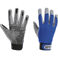 Work Schutzhandschuh SecuGrip® VD, Kat.II, EN 388, blau/grau, Größe 10