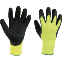 KCL Handschuh StoneGrip® 692, Kategorie II, gelb/schwarz, Naturlatex,270mm, Größe 9