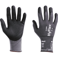 Ansell Schutzhandschuh HyFlex® 11-840, Kat.II, grau/schwarz, 250mm, Größe 10