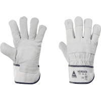 Arbeitshandschuh Verden, Kat.II, grau/natur, Rindspaltleder, 260mm, Größe 10