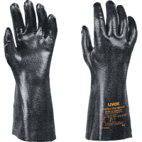 uvex ESD-Chemikalienschutzhandschuh rubiflex NB35A, Kat.III, antistatisch, Größe 10