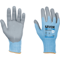 uvex Schutzhandschuh phynomic C5, Kategorie II, blau/grau, 240mm, Größe 9