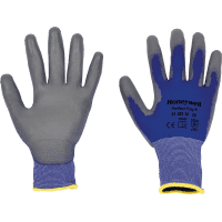 Honeywell Schutzhandschuh PERFECT POLY® SKIN, Kat.II, grau/blau, 240mm, Größe 9