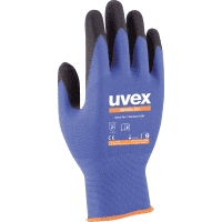 uvex Schutzhandschuh athletic lite, Kat.II, blau/anthrazit, 240mm, Größe 9