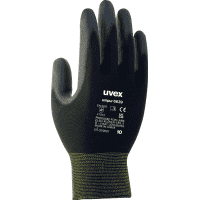 uvex Schutzhandschuh unipur, Kategorie II, schwarz, Polyamid, 220mm, Größe 9