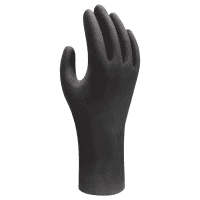 SHOWA Einweghandschuh 6112PF EBT, Kat.III, schwarz, 240mm, Größe 10/XL, 100/VE