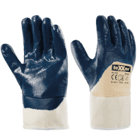 teXXor® Schutzhandschuh 2329, Kat.II, beige/blau, Nitril, 250mm, Größe 10