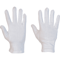 Trikot-Handschuh, Kat.I, weiß, Baumwoll-Interlock, 250mm, Größe 9