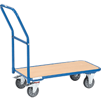 fetra Magazinwagen, blau, pulverbeschichteter Stahl, Ladefläche 850x450mm, 14kg