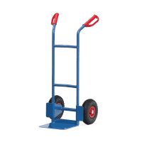 fetra Stahlrohrkarre, blau, pulverbeschichteter Stahl, Tragkraft 200kg