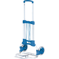 fetra Paketroller, klappbar, blau, Stahl/Alu, Schaufel 300x385mmm, Tragkraft 125kg