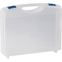 Aufbewahrungskoffer SecuCase Midi, transparent, Kunststoff, 750g, 340x270x85mm