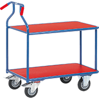 fetra Tischwagen Optiliner, blau, Stahl, pulverb. Ladefläche 900x600mm, 37kg