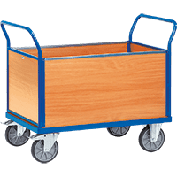 fetra Vierwandwagen, Tragkraft 500kg, Ladefläche 850x440mm, 41kg