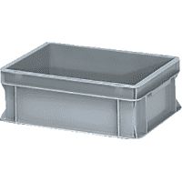 fetra® Eurokasten, grau, Kunststoff, Inhalt: 12,6 l, 400x300x145mm