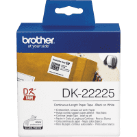 brother Endlos-Etiketten DK-22225, weiß, Papier, selbstklebend, 38mm, 30,48m