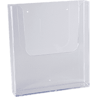 Prospekthalter A5, mit Bohrungen, Polystyrol, 162x165x40mm