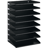 DURABLE Sortierreck, mit 8 Fächern/DIN A4, schwarz, Stahl, 360x540x250mm