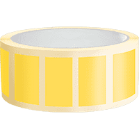 Organisationsetikett, beschriftbar, gelb, Haftpapier, ablösbar,50x25mm,500/Rolle