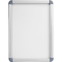 Wechselrahmen, Klapp-Profil, abgerundete Ecken, silber, Aluminium,25mm, DINA2