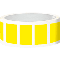 Etikett, eckig, beschriftbar, gelb, Folie, selbstklebend, 50x25mm, 100/Rolle