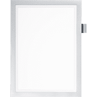 DURABLE Informationsrahmen DURAFRAME NOTE, mit Stiftehalter, silber, DIN A4
