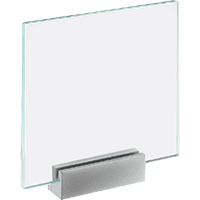 Türschild MONACO 148, zur Wandmontage, ESG-Glas, 148x148mm, inkl. Wandadapter