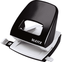 LEITZ Bürolocher NeXXt, mit ergonomischer Griffmulde, schwarz, 107x100mm