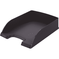 LEITZ Briefkorb plus, stapelbar, mit Beschriftungsfeld, schwarz,255x70x357mm,5/VE