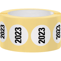 Markierungspunkt, 2023, weiß, Haftpapier, ablösbar, Ø 37mm, 500/Rolle