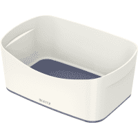 Leitz MyBox WOW Aufbewahrungsschale, groß, robust, Hochglanzoptik, Farbe: weiß