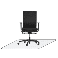 Vorteils-Set ergonomischer Bürostuhl u. Bodenschutzmatte für harte/glatte Böden
