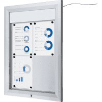 LED Schaukasten, abschließbar, IP56, Aluminium, 860x583mm, 4xA4, 11,94kg
