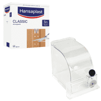 Pflasterspender für Rollenpflaster mit Messer, Classic-Pflaster, 6cm, 5m/Rolle