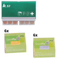 K.57 Vorteils-Set QuickFix elast./wasserf., Nachf.6x elastisch u.6x wasserfest