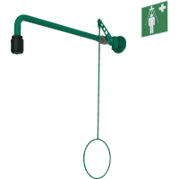Körper-Notdusche ClassicLine, Wandmontage, grün, Edelstahl/Kunststoff