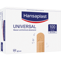 Hansaplast® Universal Water Resistant Pflaster-Strips, 7,2x1,9cm, 100/VE
