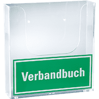 K.57 Halter inklusive Beschriftung, für Verbandbuch DIN A5, m.Bohrung,162x165x40mm
