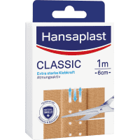 Hansaplast® Pflaster CLASSIC, luftdurchlässig, für normale Haut,6cmx1m,10Pack/VE