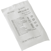 K.57 Verbandpäckchen klein, mit Wundkompresse 6x8cm, DIN 13151,300x6cm,5/VE