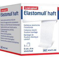 Leukoplast® Fixierbinde Elastomull haft, weiß, verstärkte Baumwolle,6cmx4m,10/VE