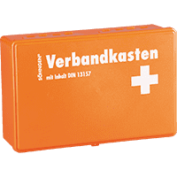 SÖHNGEN® Verbandkasten Kiel, Füllung DIN 13157, orange, ABS-Kunststoff