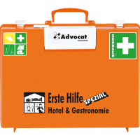 SÖHNGEN® Erste-Hilfe-Koffer Advocat Hotel/Gastronomie, DIN 13157, orange