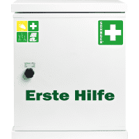 SÖHNGEN® Verbandschrank NovoLine 1, leer, weiß, Stahlblech, 360x420x200mm