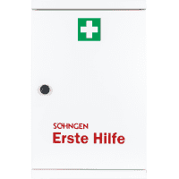 SÖHNGEN® Verbandschrank NovoLine 1, Füllung DIN 13157, weiß, 360x420x200mm