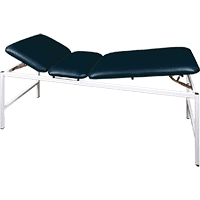 Untersuchungsliege, 3-teilig, Belastbarkeit bis 200 kg, schwarz, 1900x700x680mm