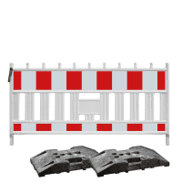 Starter-Set Baustellensicherung, RA1, Baustellensicherung inklusive Fußplatten