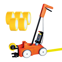 Vorteils-Set SOPPEC DRIVER™, Tape Applicator,5 Rollen Markierungsband, gelb,50mm