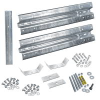 Ergänzungs-Set Sigma-Doppelplanken, zum Einrammen, Stahl, Baulänge 1,33m