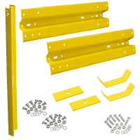 Ergänzungs-Set Sigma-Doppelplanken, zum Einrammen, Stahl, gelb, Baulänge 1,33m